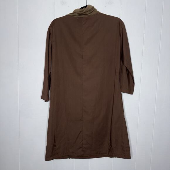 Sacred Threads Women’s Cowl Neck Shift Dress Floral Embroidery Boho Hippie XL - Picture 2 of 5